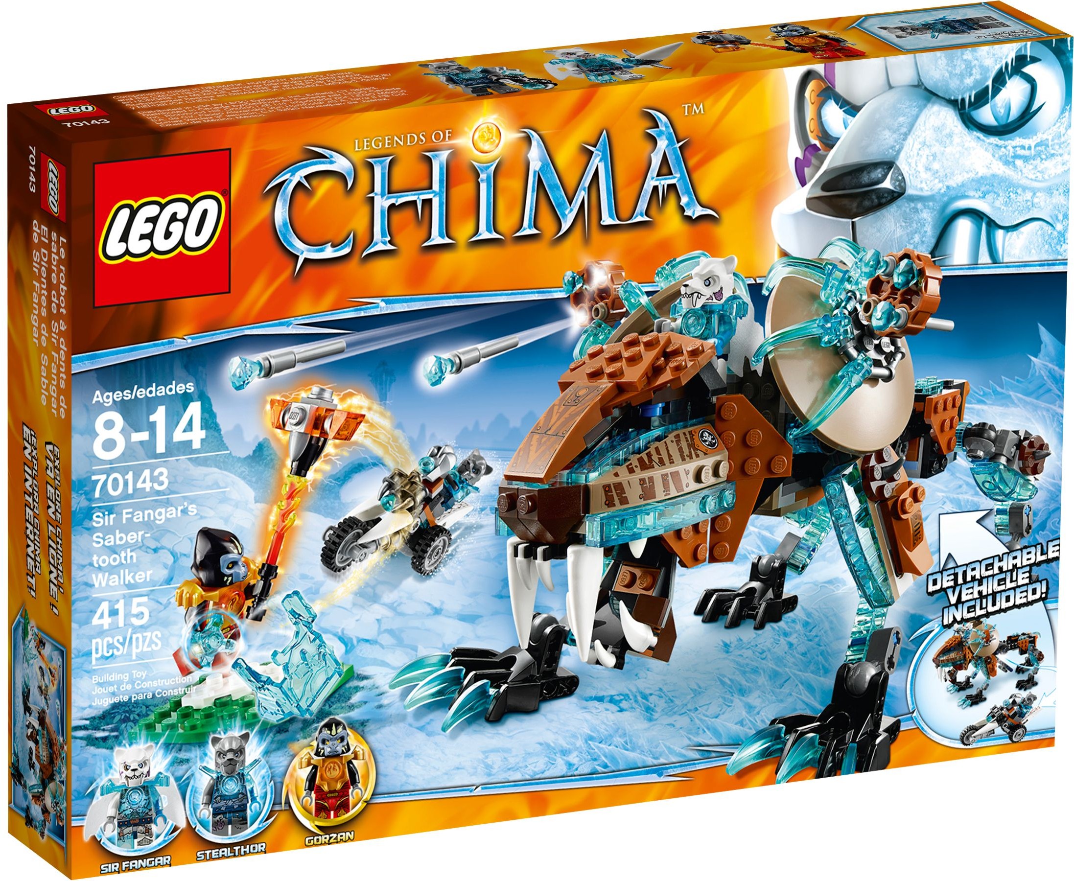 70143-1 - Sir Fangar's Saber Tooth Walker