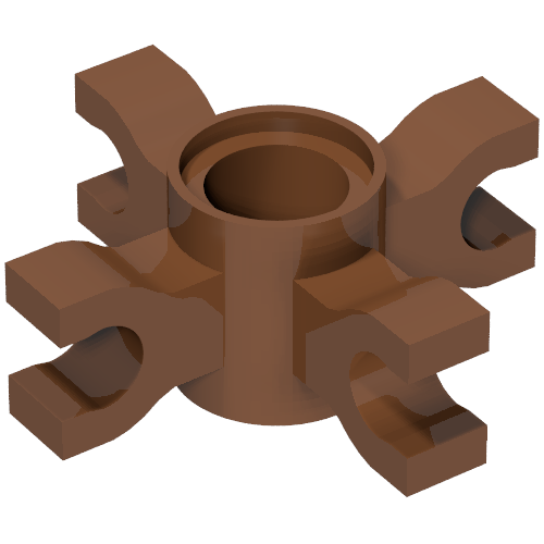 90202 – Technic, Pin Connector Round with 4 Clips (Horizontal Grip)