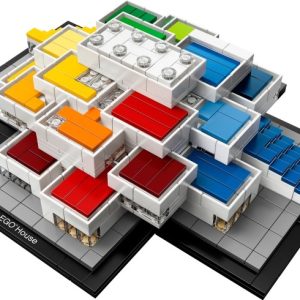 Brand new factory sealed LEGO Architecture House set 21037 original box front view.