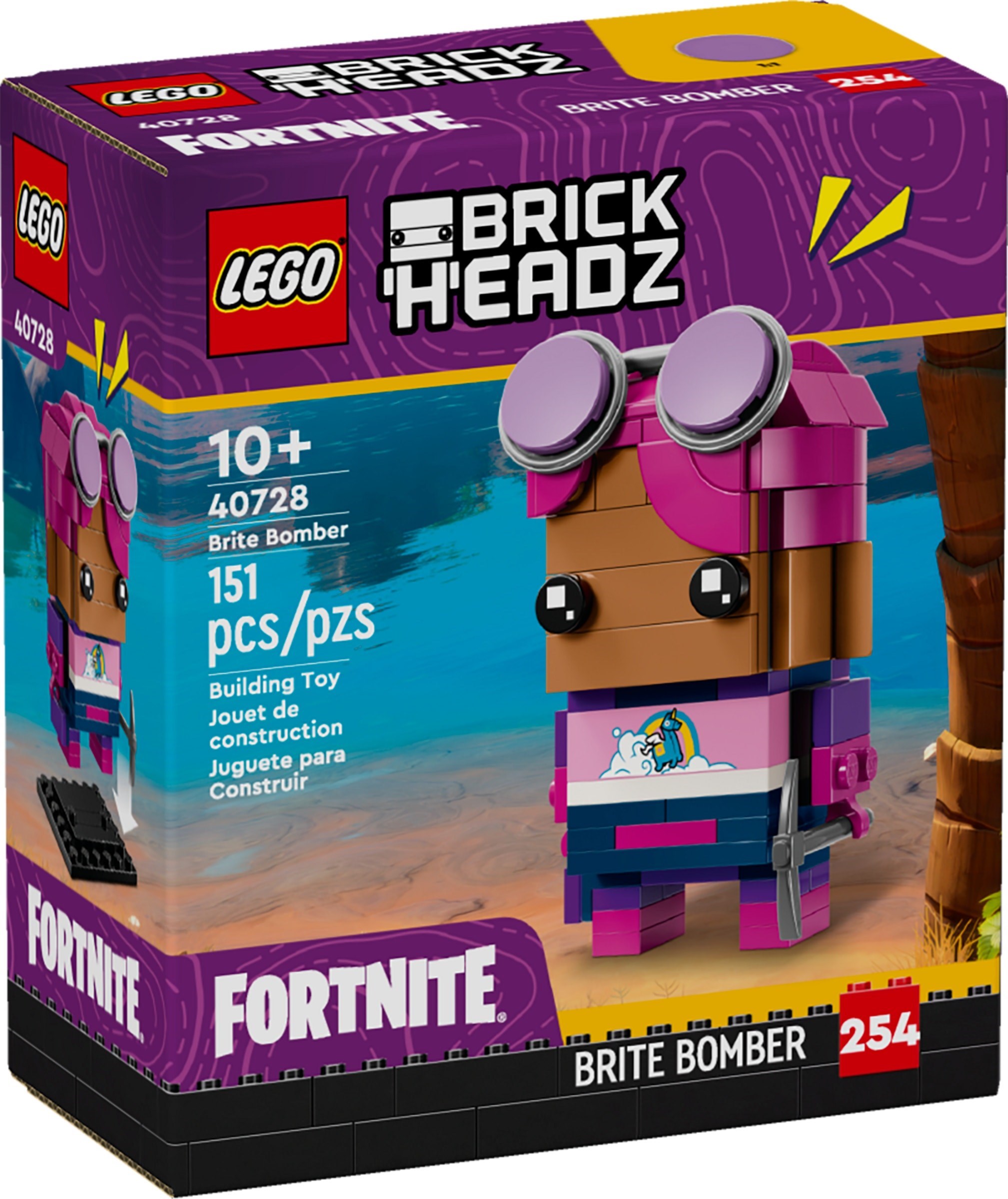 Brand New LEGO BrickHeadz 40728 Brite Bomber Set Photo Additional photo of brand new factory sealed LEGO BrickHeadz Brite Bomber set 40728.