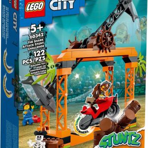 Additional photo of brand new factory sealed LEGO City The Shark Attack Stunt Challenge set 60342.