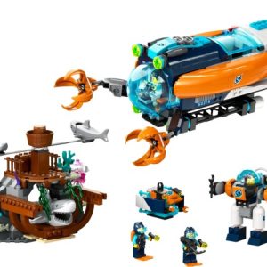 Brand new factory sealed LEGO City Deep-Sea Explorer Submarine set 60379 original box front view.