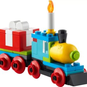 Brand new factory sealed LEGO Creator Birthday Train set 30642 original box front view.