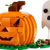Brand new factory sealed LEGO Creator Halloween Pumpkin set 40697 original box front view.