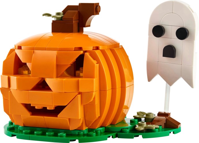 Brand new factory sealed LEGO Creator Halloween Pumpkin set 40697 original box front view.