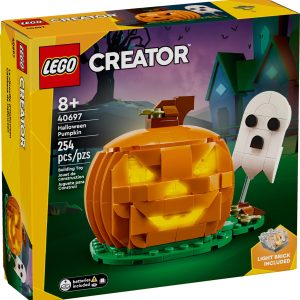 Additional photo of brand new factory sealed LEGO Creator Halloween Pumpkin set 40697.