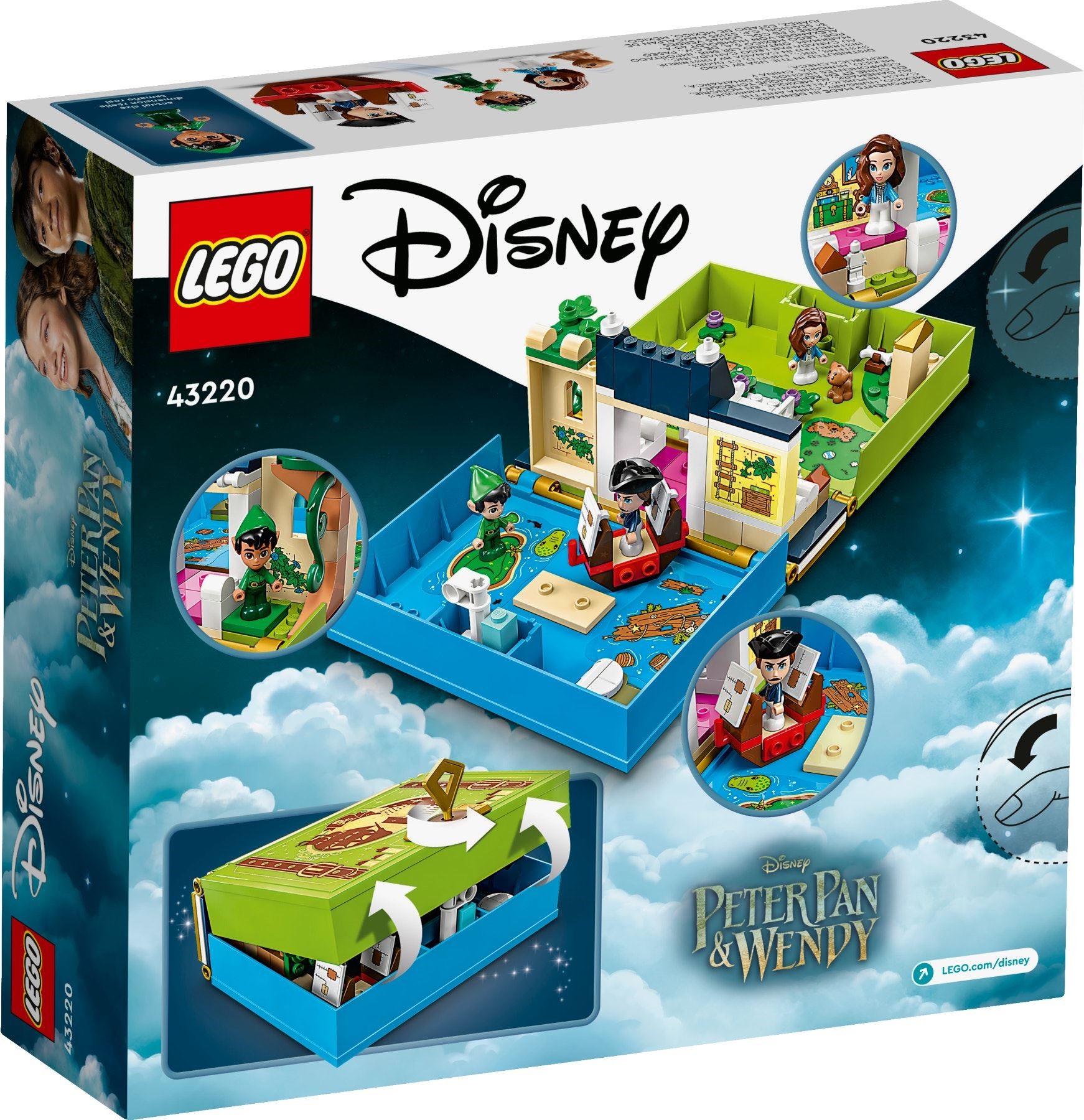 Additional photo of brand new factory sealed LEGO Disney Peter Pan & Wendy's Storybook Adventure set 43220.