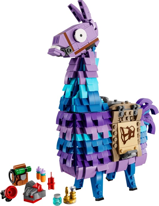 Brand new factory sealed LEGO Fortnite Supply Llama set 77071 original box front view.
