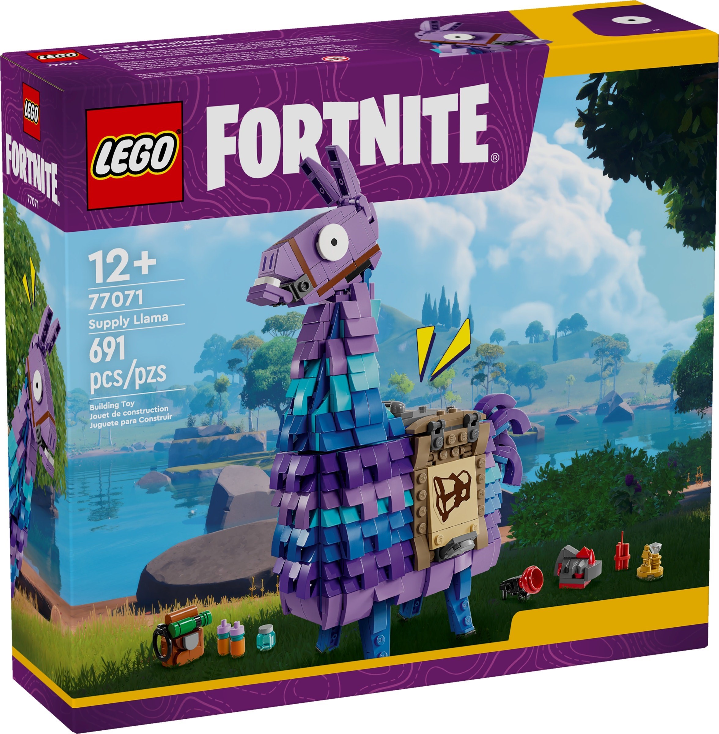 Brand New LEGO Fortnite 77071 Supply Llama Set Photo Additional photo of brand new factory sealed LEGO Fortnite Supply Llama set 77071.