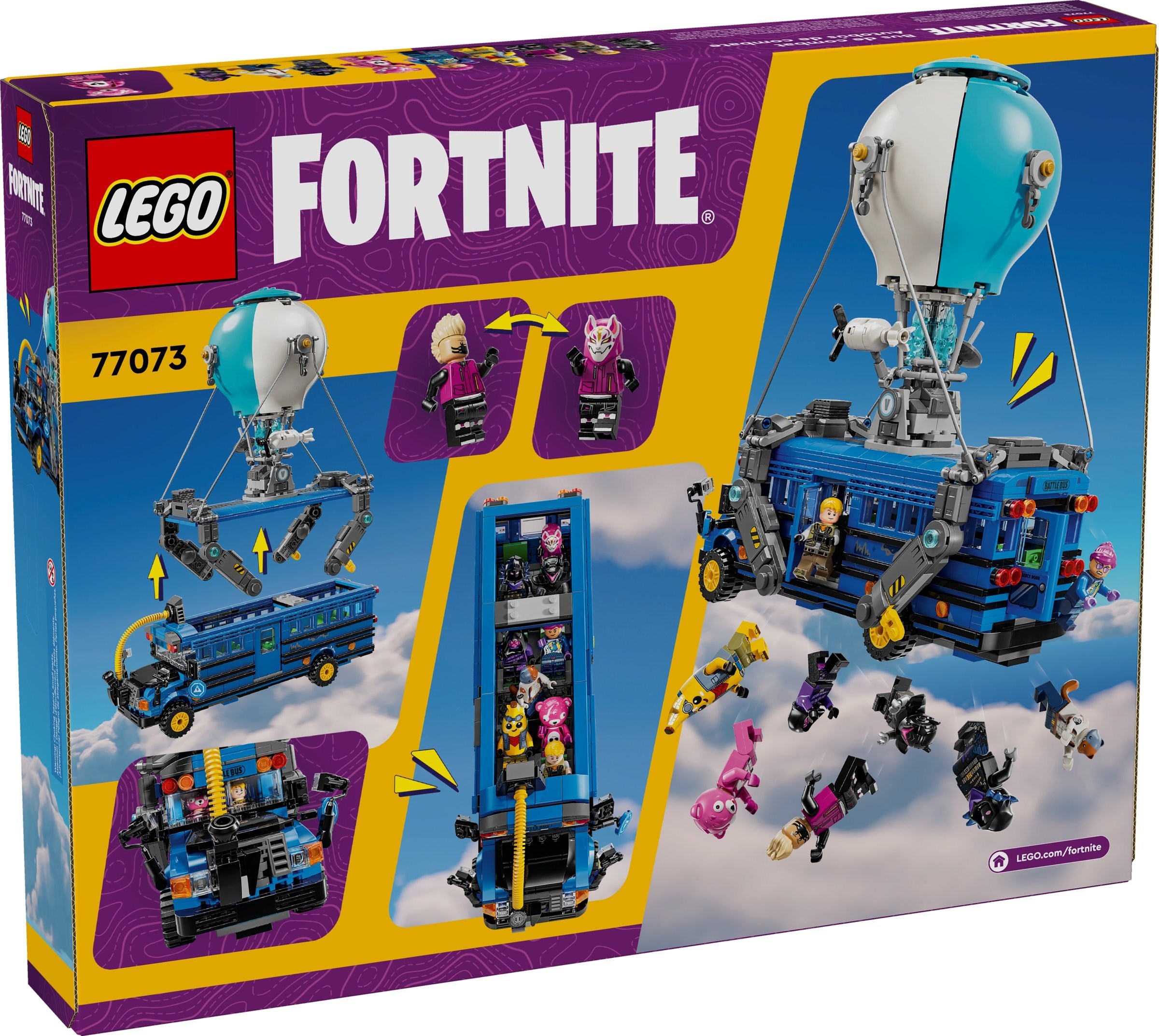 Additional photo of brand new factory sealed LEGO Fortnite Battle Bus set 77073.