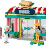 Brand new factory sealed LEGO Friends Heartlake Downtown Diner set 41728 original box front view.