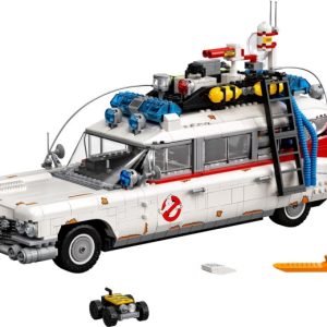 Brand new factory sealed LEGO Icons Ghostbusters ECTO-1 set 10274 original box front view.