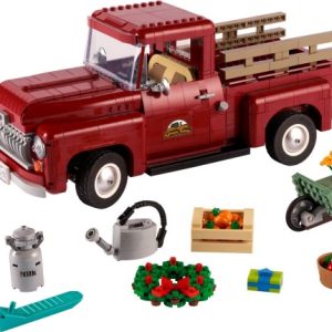 Brand new factory sealed LEGO Icons Pickup Truck set 10290 original box front view.