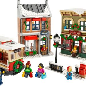 Brand new factory sealed LEGO Icons Holiday Main Street set 10308 original box front view.