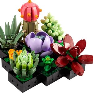 Brand new factory sealed LEGO Icons Succulents set 10309 original box front view.