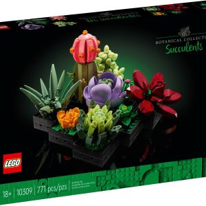 Additional photo of brand new factory sealed LEGO Icons Succulents set 10309.