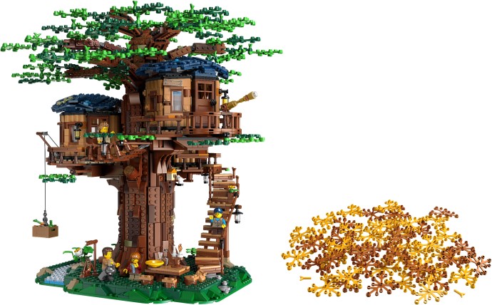 Brand new factory sealed LEGO Ideas Tree House set 21318 original box front view.