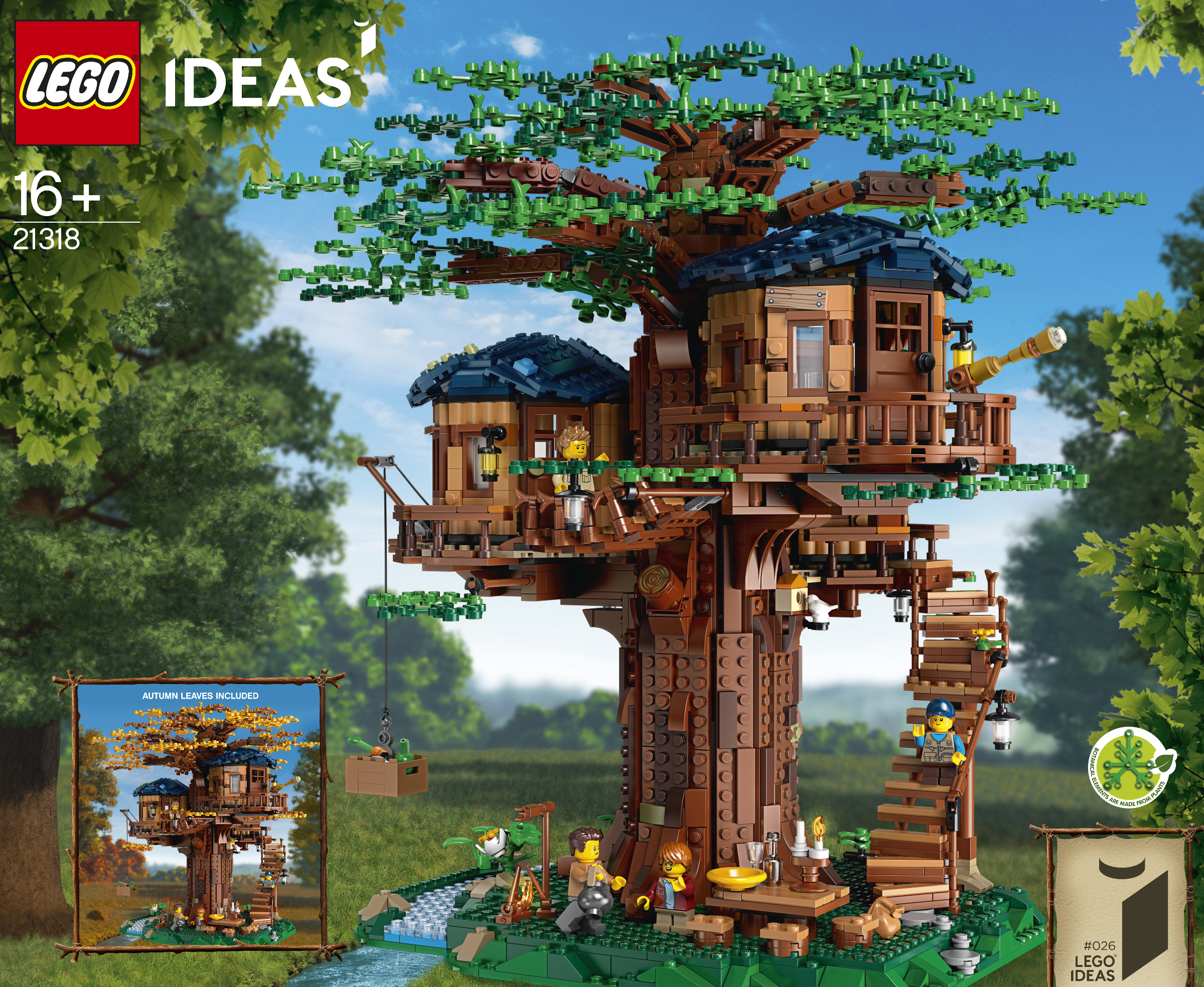 Brand New LEGO Ideas 21318 Tree House Set Photo Additional photo of brand new factory sealed LEGO Ideas Tree House set 21318.