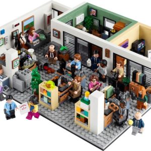 Brand new factory sealed LEGO Ideas The Office set 21336 original box front view.