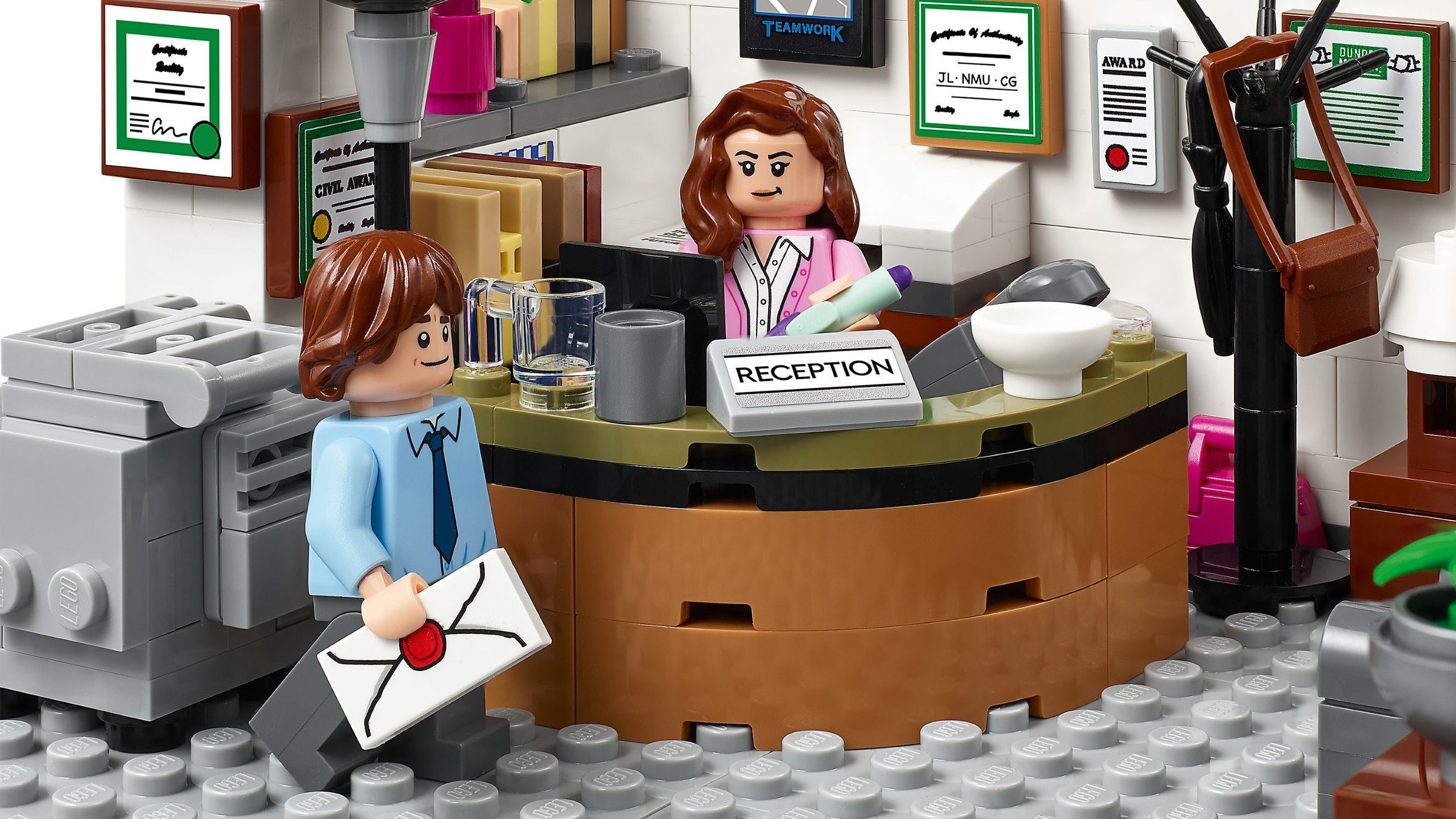 Additional photo of brand new factory sealed LEGO Ideas The Office set 21336.