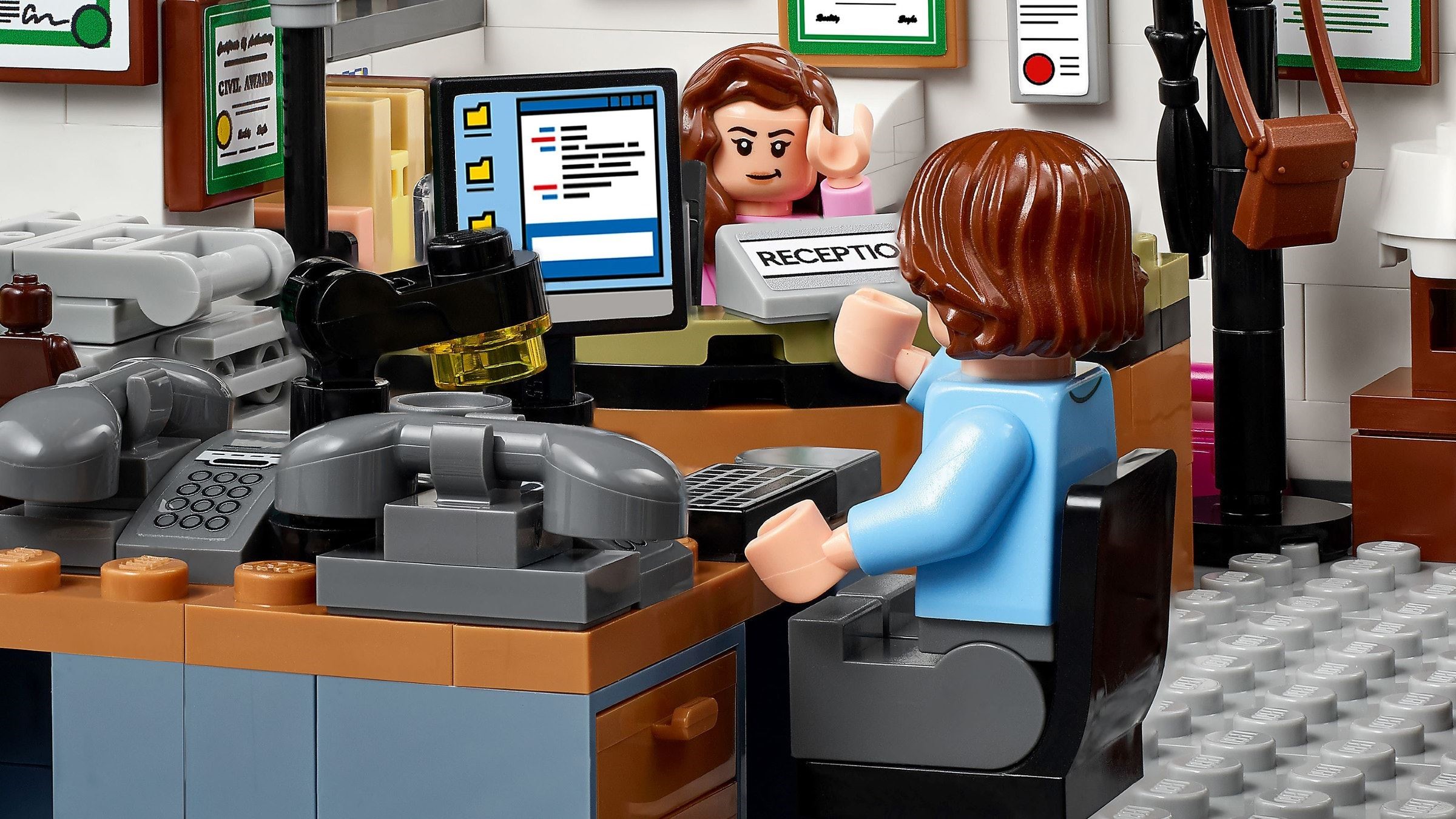 Additional photo of brand new factory sealed LEGO Ideas The Office set 21336.