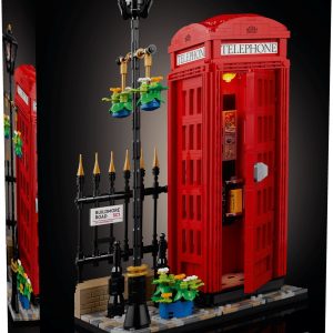 Additional photo of brand new factory sealed LEGO Ideas Red London Telephone Box set 21347.