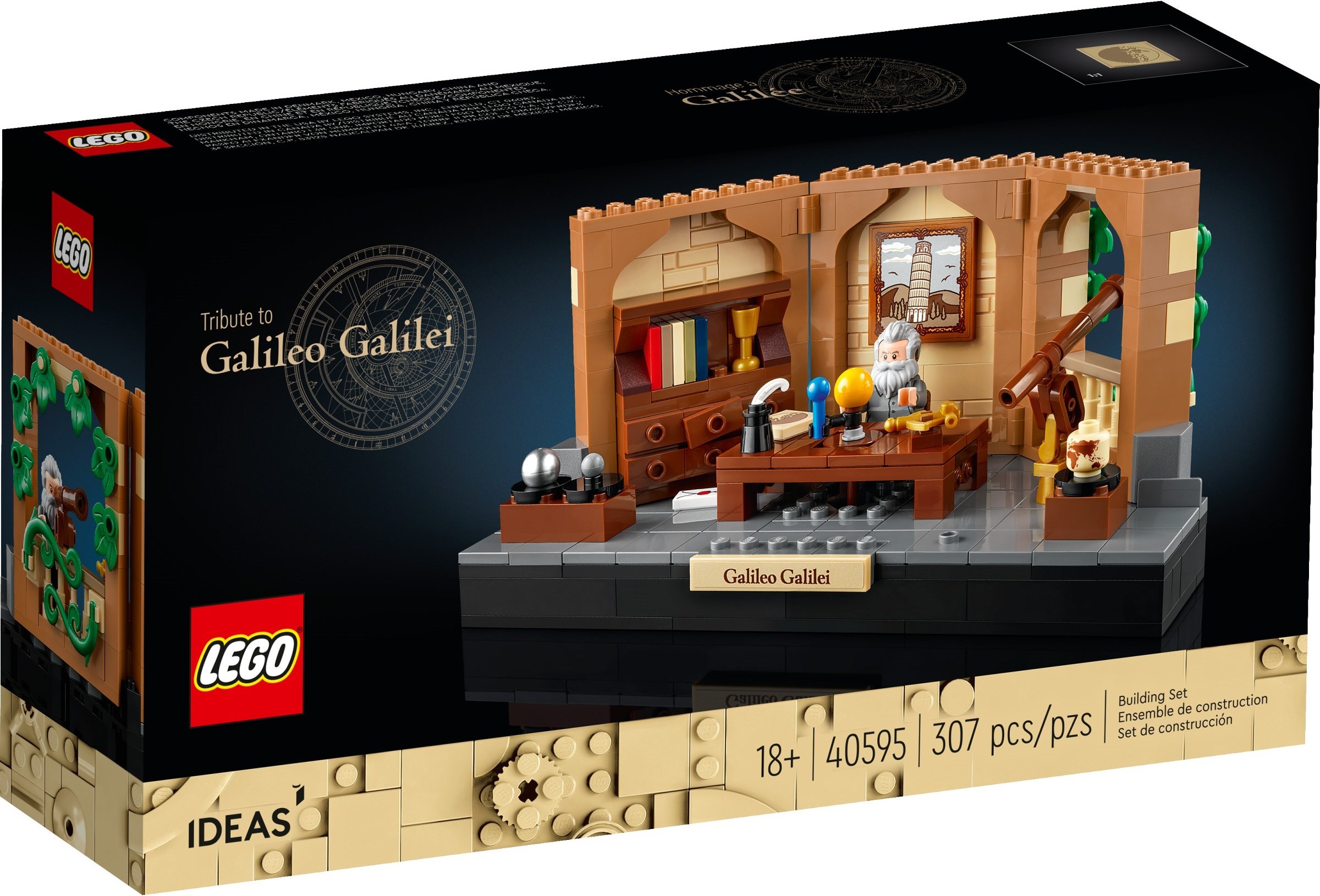 Brand New LEGO Ideas 40595 Tribute to Galileo Galilei Set Photo Additional photo of brand new factory sealed LEGO Ideas Tribute to Galileo Galilei set 40595.