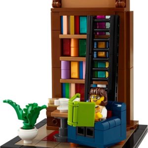 Brand new factory sealed LEGO Ideas Books Are My Passion set 40698 original box front view.