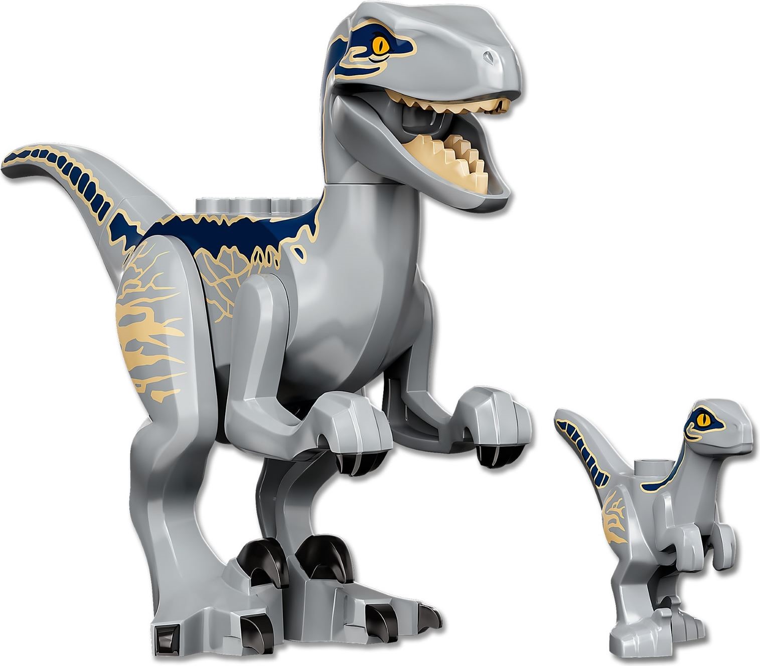 Additional photo of brand new factory sealed LEGO Jurassic World Blue & Beta Velociraptor Capture set 76946.