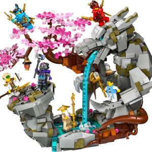 Brand new factory sealed LEGO Ninjago Dragon Stone Shrine set 71819 original box front view.