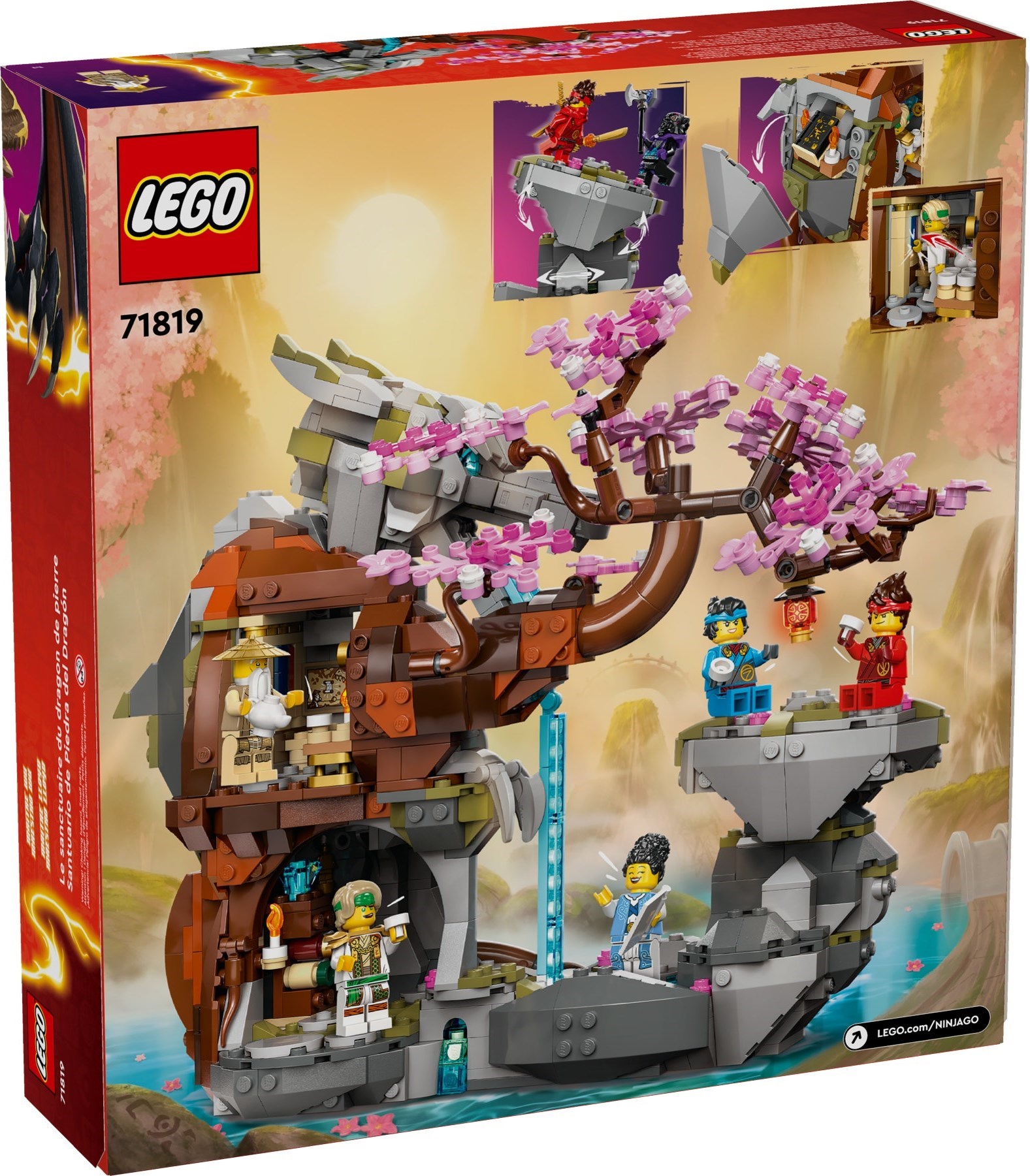 Additional photo of brand new factory sealed LEGO Ninjago Dragon Stone Shrine set 71819.