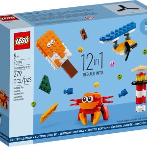 Additional photo of brand new factory sealed LEGO Promotional Fun Creativity 12-in-1 set 40593.