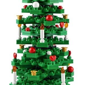 Brand new factory sealed LEGO Seasonal Christmas Tree set 40573 original box front view.