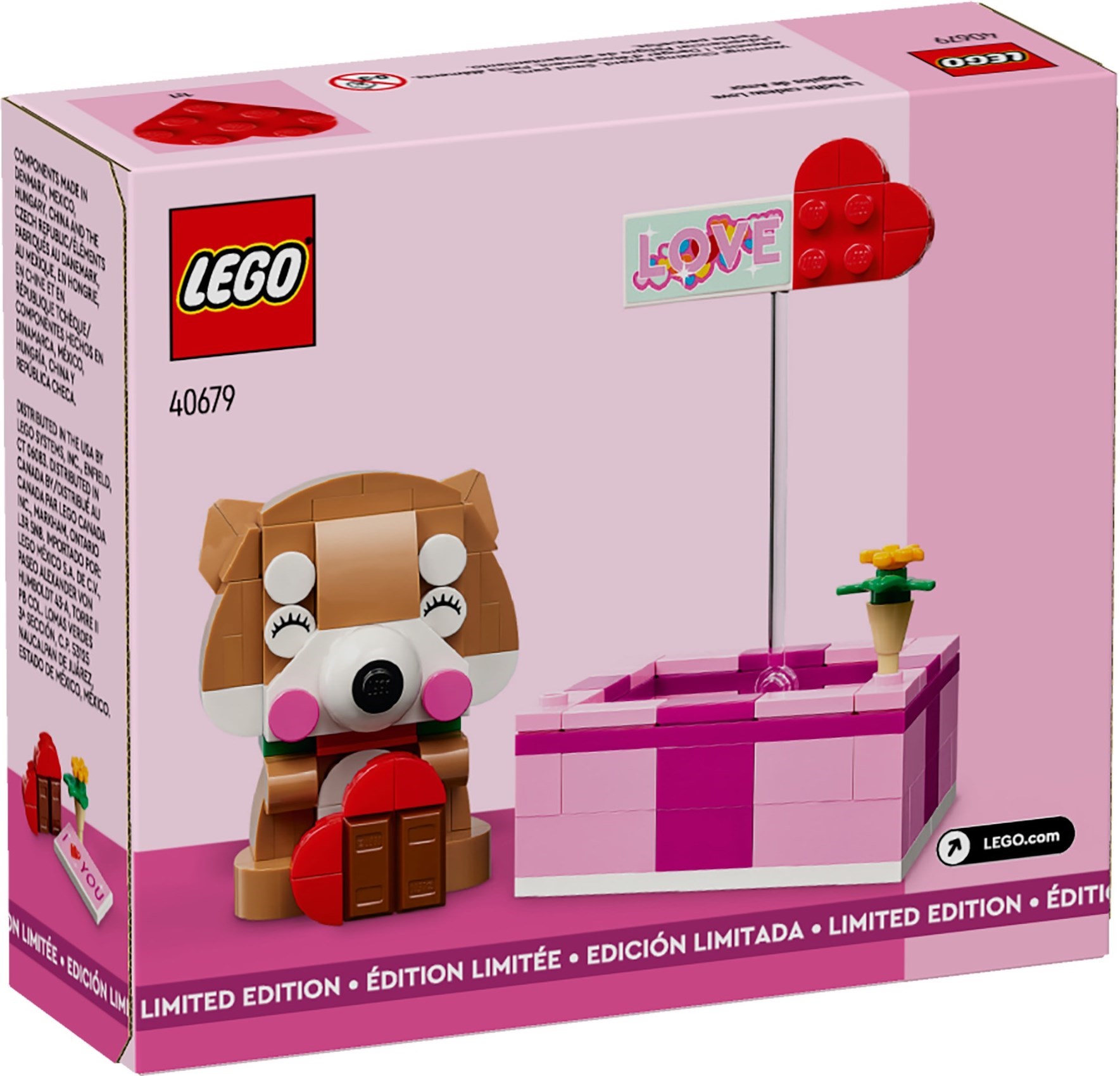Additional photo of brand new factory sealed LEGO Seasonal Love Gift Box set 40679.