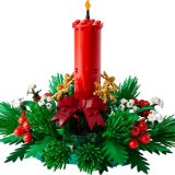 Brand new factory sealed LEGO Seasonal Christmas Table Decoration set 40743 original box front view.