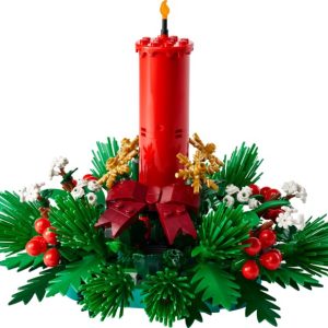 Brand new factory sealed LEGO Seasonal Christmas Table Decoration set 40743 original box front view.