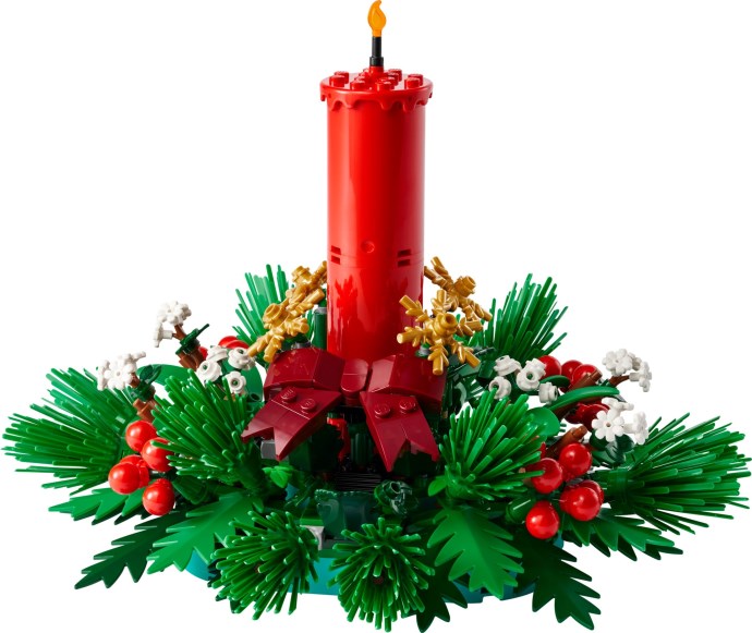 Brand new factory sealed LEGO Seasonal Christmas Table Decoration set 40743 original box front view.