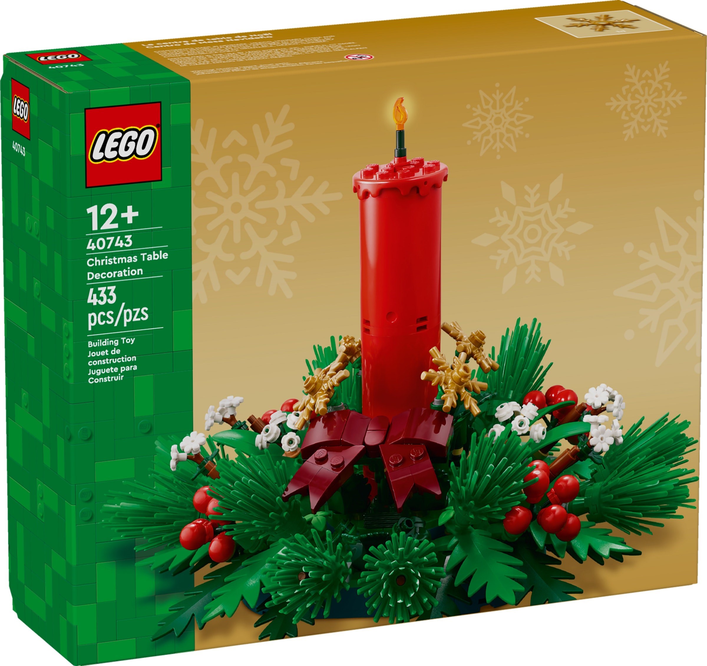 Brand New LEGO Seasonal 40743 Christmas Table Decoration Set Photo Additional photo of brand new factory sealed LEGO Seasonal Christmas Table Decoration set 40743.