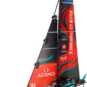 Brand new factory sealed LEGO Technic Emirates Team New Zealand AC75 Yacht set 42174 original box front view.
