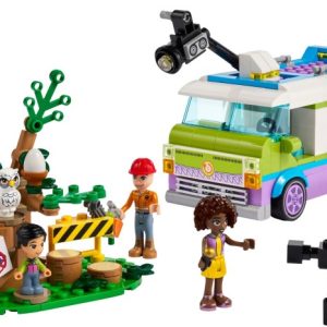 Brand new factory sealed LEGO Friends Newsroom Van set 41749 original box front view.