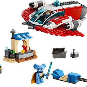 Brand new factory sealed LEGO Star Wars The Crimson Firehawk set 75384 original box front view.