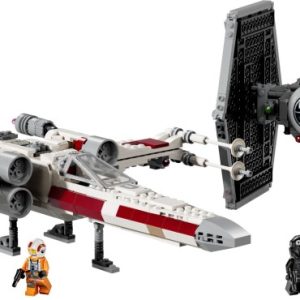 Brand new factory sealed LEGO Star Wars TIE Fighter & X-wing Mash-up set 75393 original box front view.