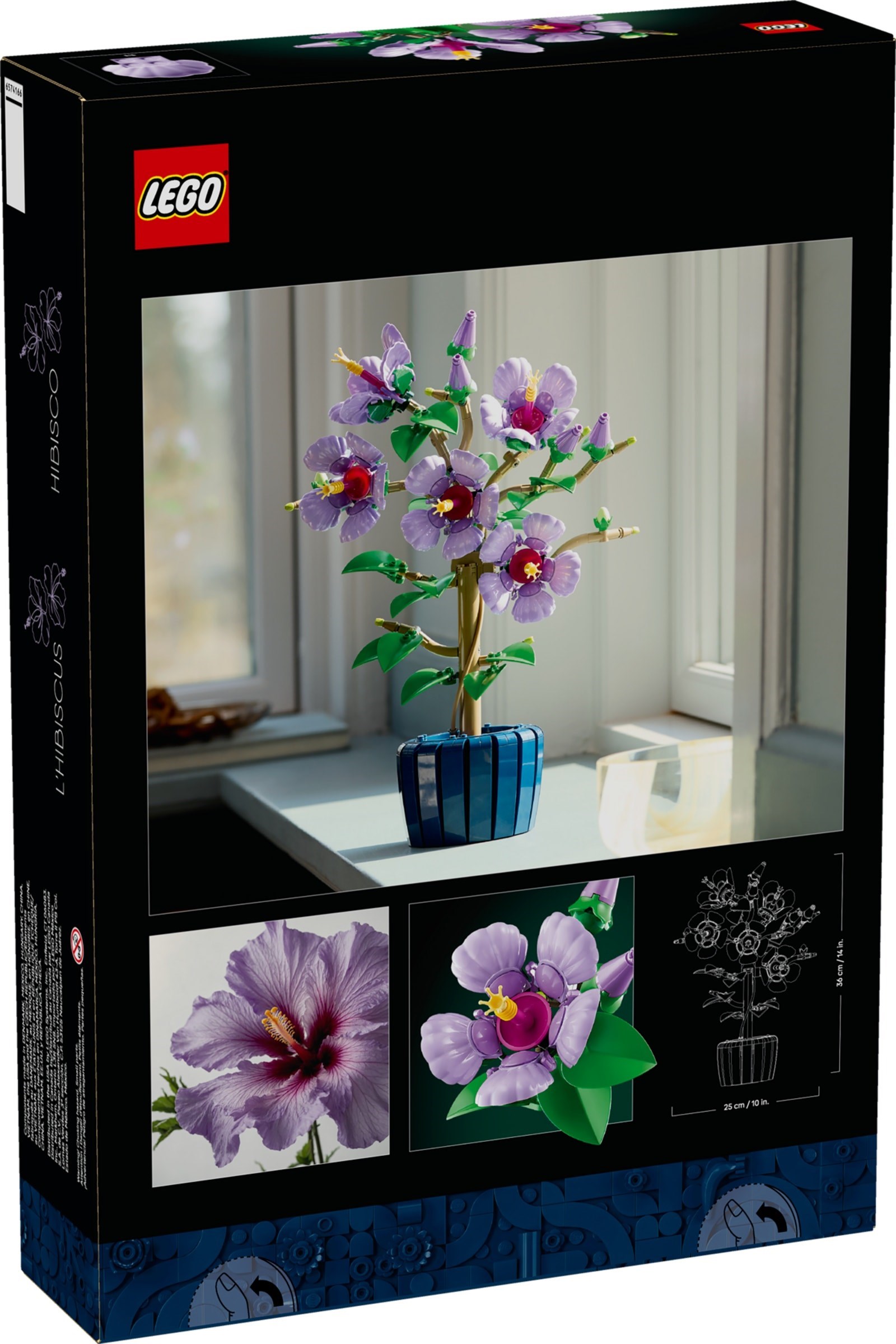 Additional photo of brand new factory sealed LEGO Botanicals Hibiscus set 10372.