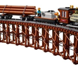 Brand new factory sealed LEGO BrickLink Logging Railway set 910035 original box front view.