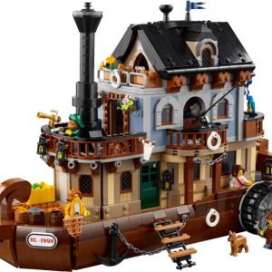 Brand new factory sealed LEGO BrickLink Merchant Boat set 910046 original box front view.
