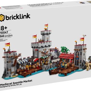 Additional photo of brand new factory sealed LEGO BrickLink Medieval Seaside Market set 910047.
