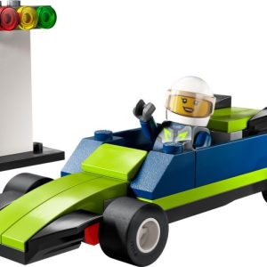 Brand new factory sealed LEGO City Race Car set 30640 original box front view.