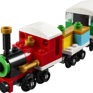 Brand new factory sealed LEGO Creator Winter Holiday Train set 30584 original box front view.