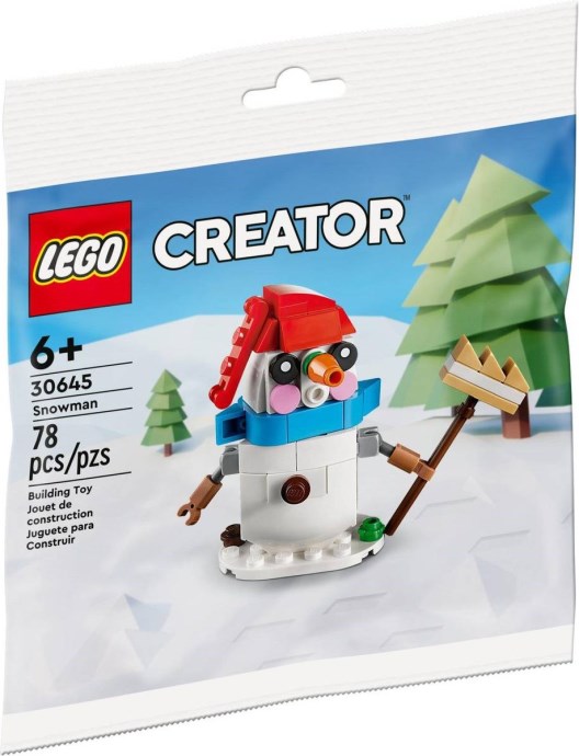 Brand New LEGO Creator 30645 Snowman Sealed Box Brand new factory sealed LEGO Creator Snowman set 30645 original box front view.
