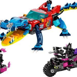 Brand new factory sealed LEGO Dreamzzz Crocodile Car set 71458 original box front view.